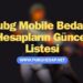 Pubg Mobile Bedava Hesapların Güncel Listesi