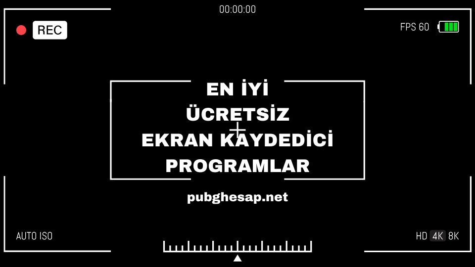En İyi Ücretsiz Ekran Kaydedici Programlar