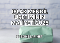 Islak Mendil Üretiminin Maliyeti 2025