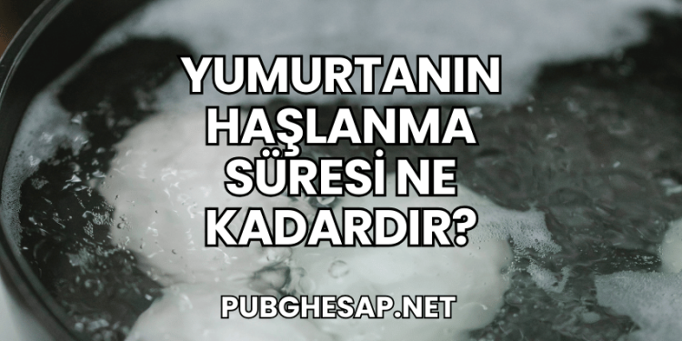 Yumurtanın Haşlanma Süresi Ne Kadardır?